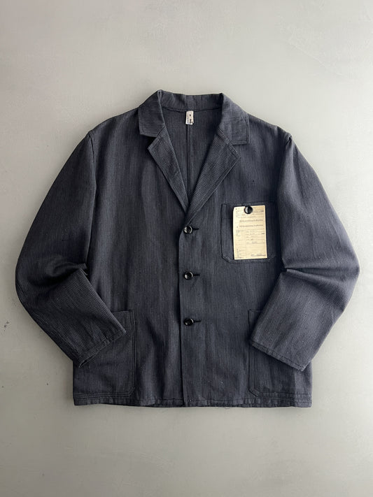Deadstock Euro Salt & Pepper Work Jacket [M/L]