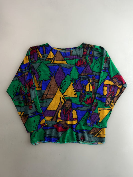 Native American Print Sweater [Women's M]