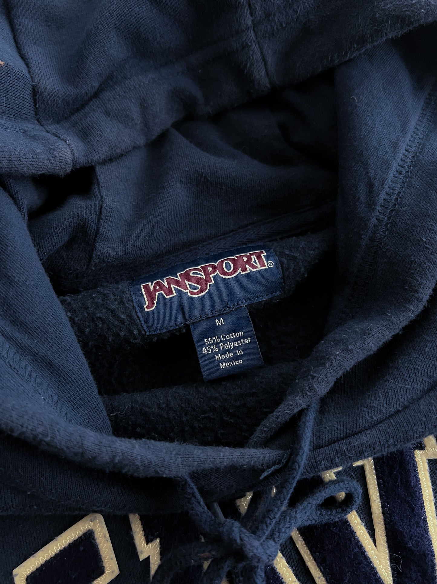 1990's Jansport "Navy" Hoodie [L]