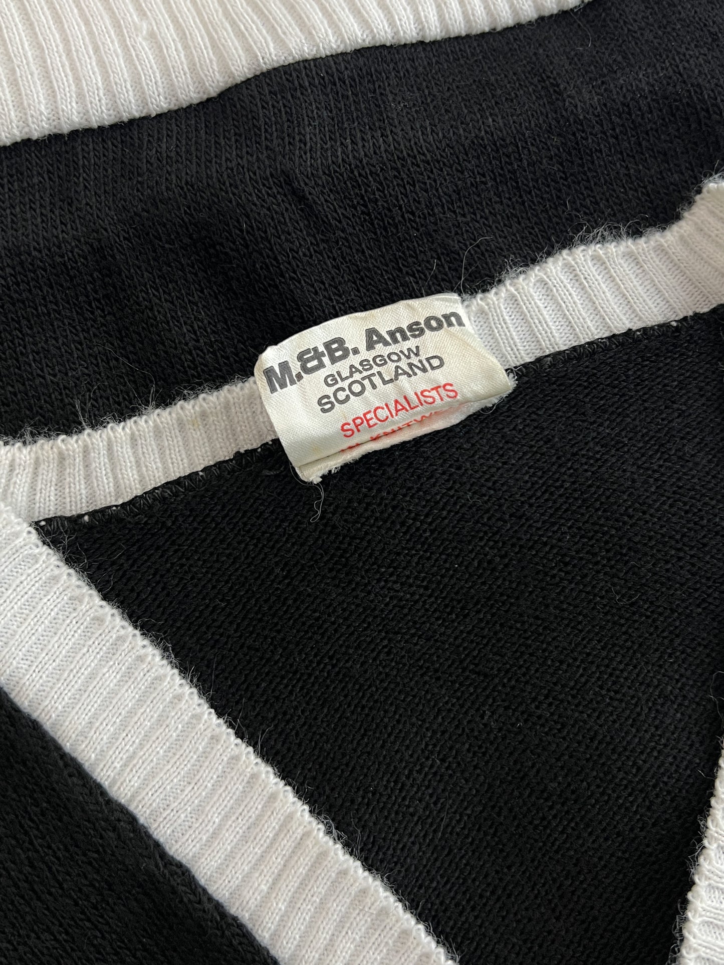 1960's M&B Anson Scottish Athletic Club Knit [XS]