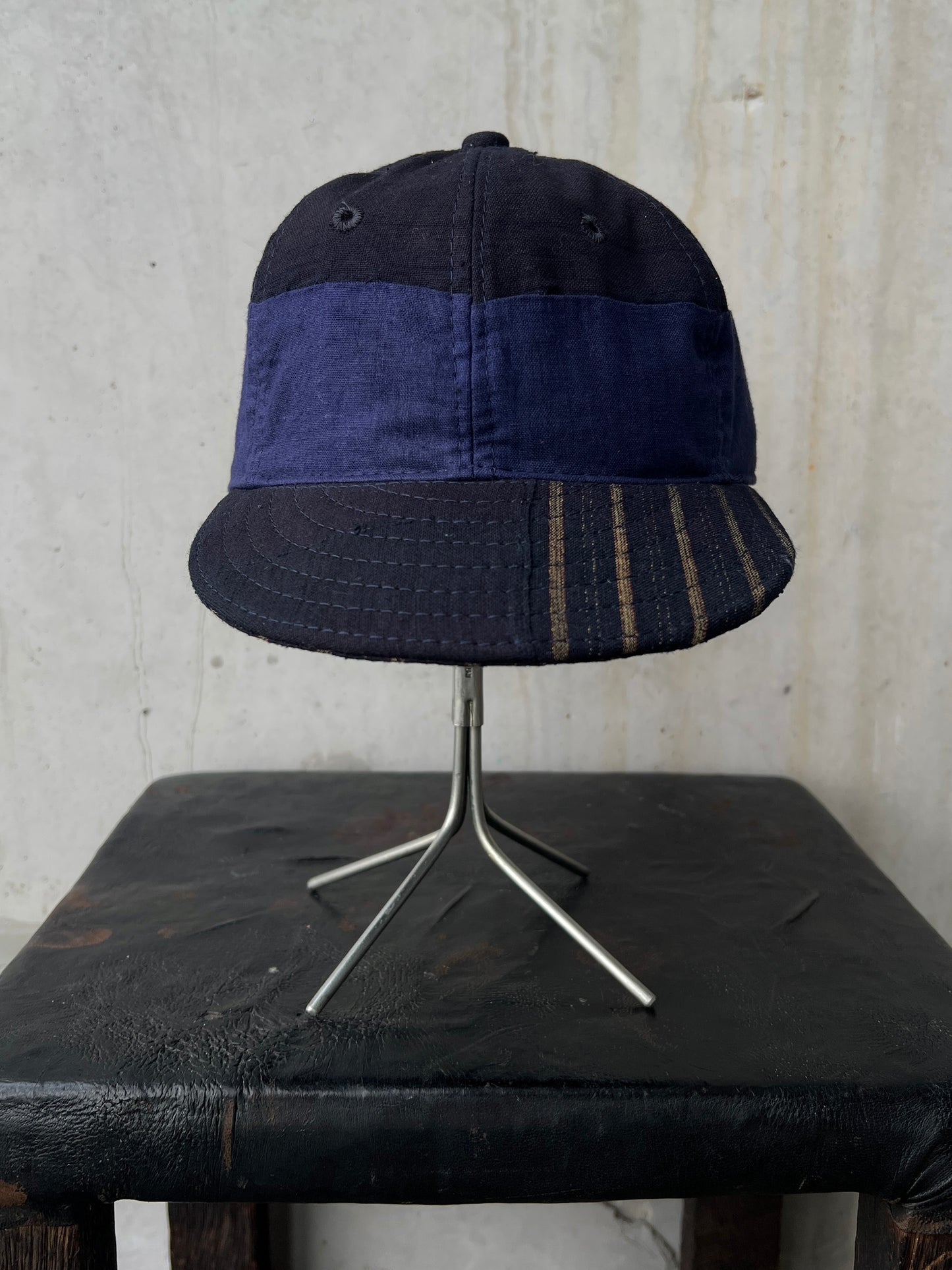 Early 20th c. Japanese Fabric 1930's Baseball Cap By Troy O'Shea Handmade [Adjustable]