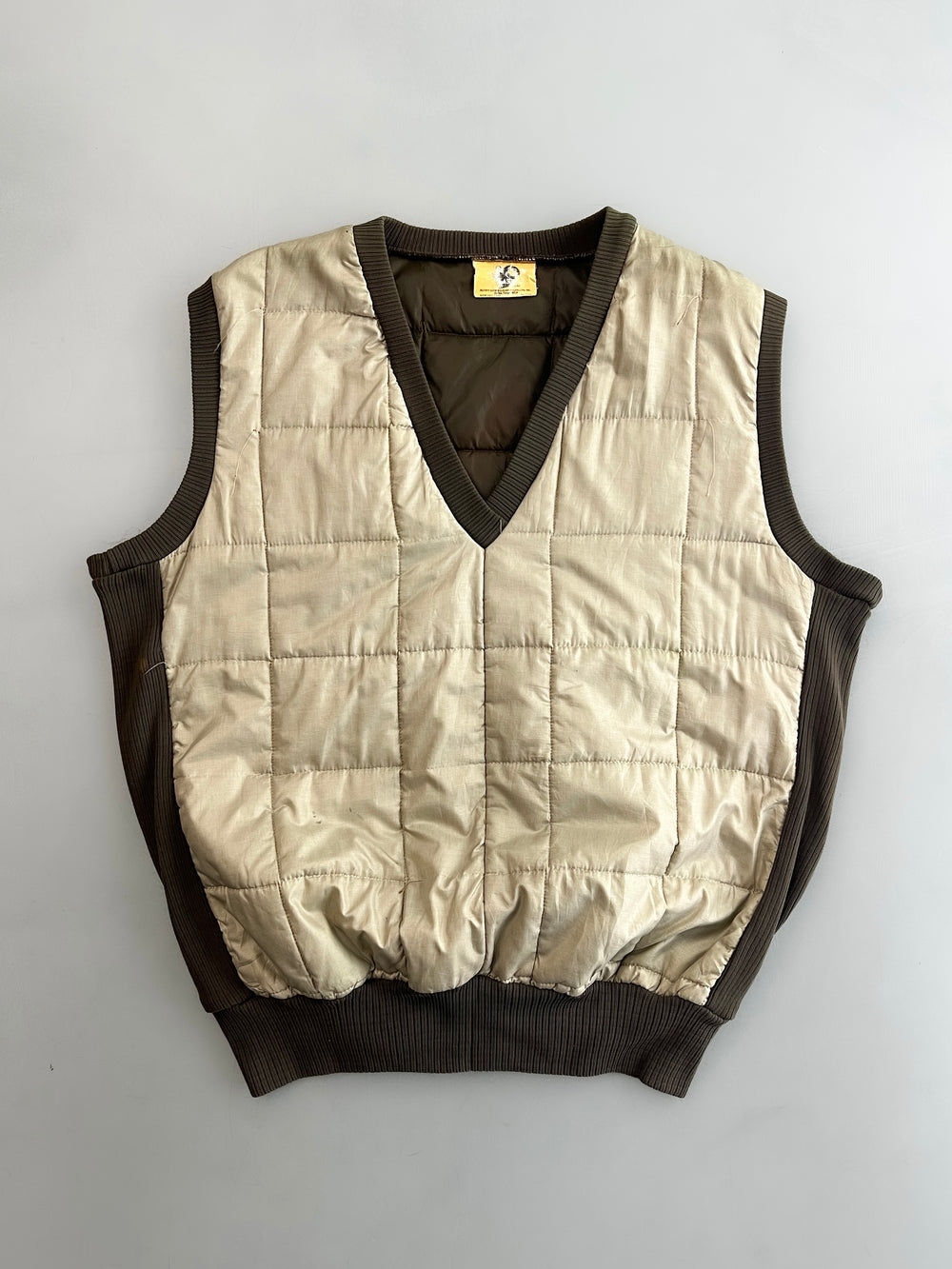 1980's Black Sheep Quilted Vest [M]