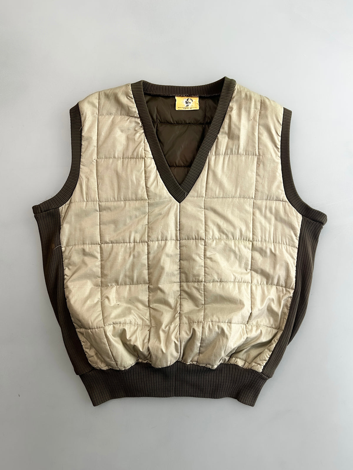 1980's Black Sheep Quilted Vest [M]