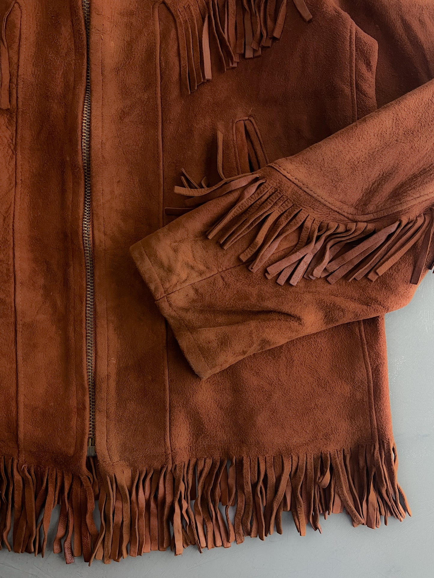 1960's Irvin Foster Suede Fringe Jacket [S/M]