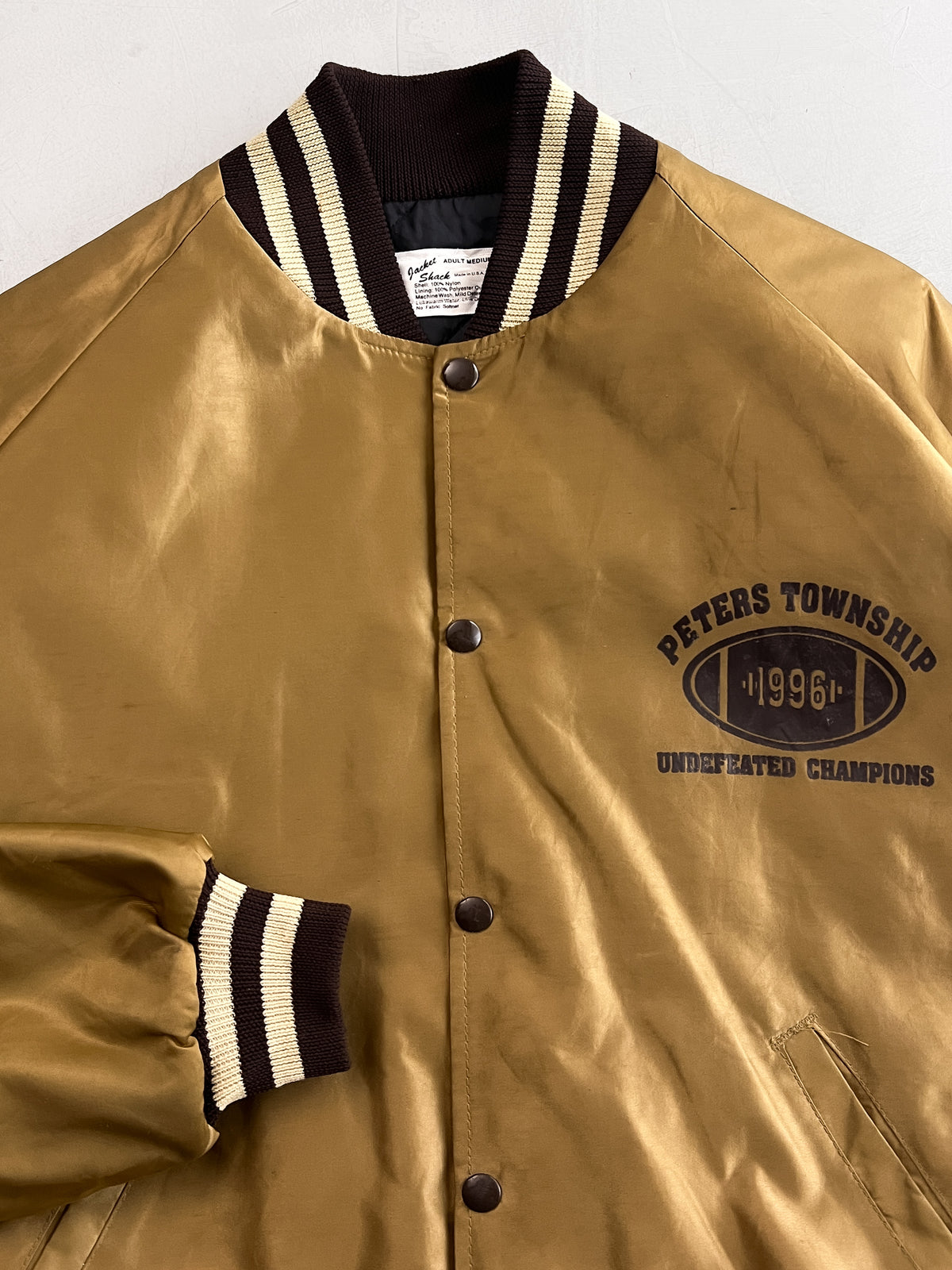 1990's Browns Satin Bomber Jacket [M/L]