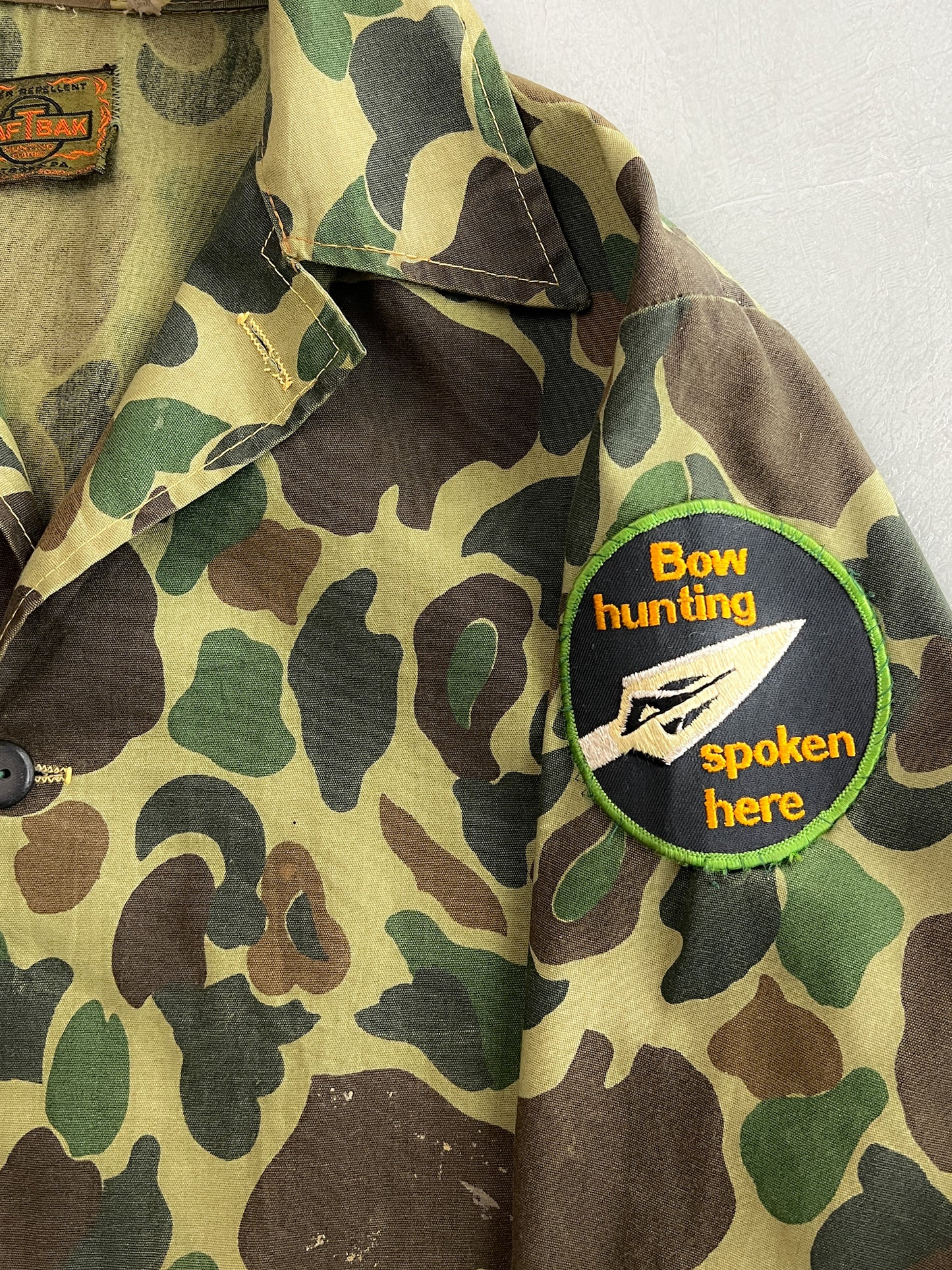 60's Saf-T-Bak Duck Camo Hunting Jacket [M/L]