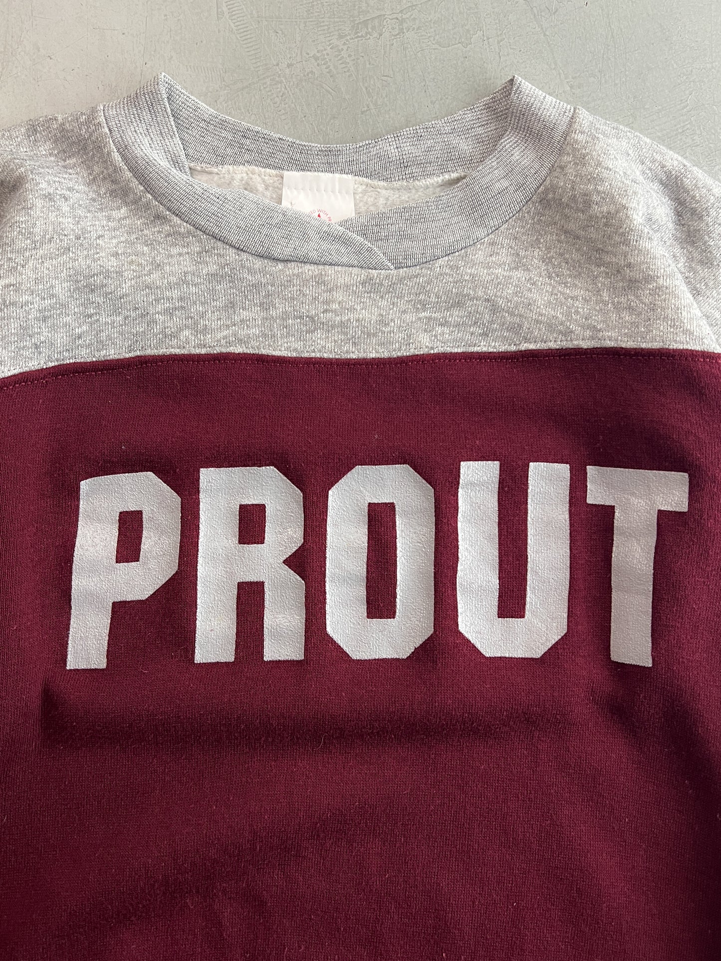 1980's Two Tone "Prout" Sweatshirt [S]