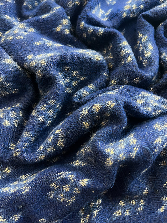 Japanese Indigo Kasuri Woven Skirt [29"]