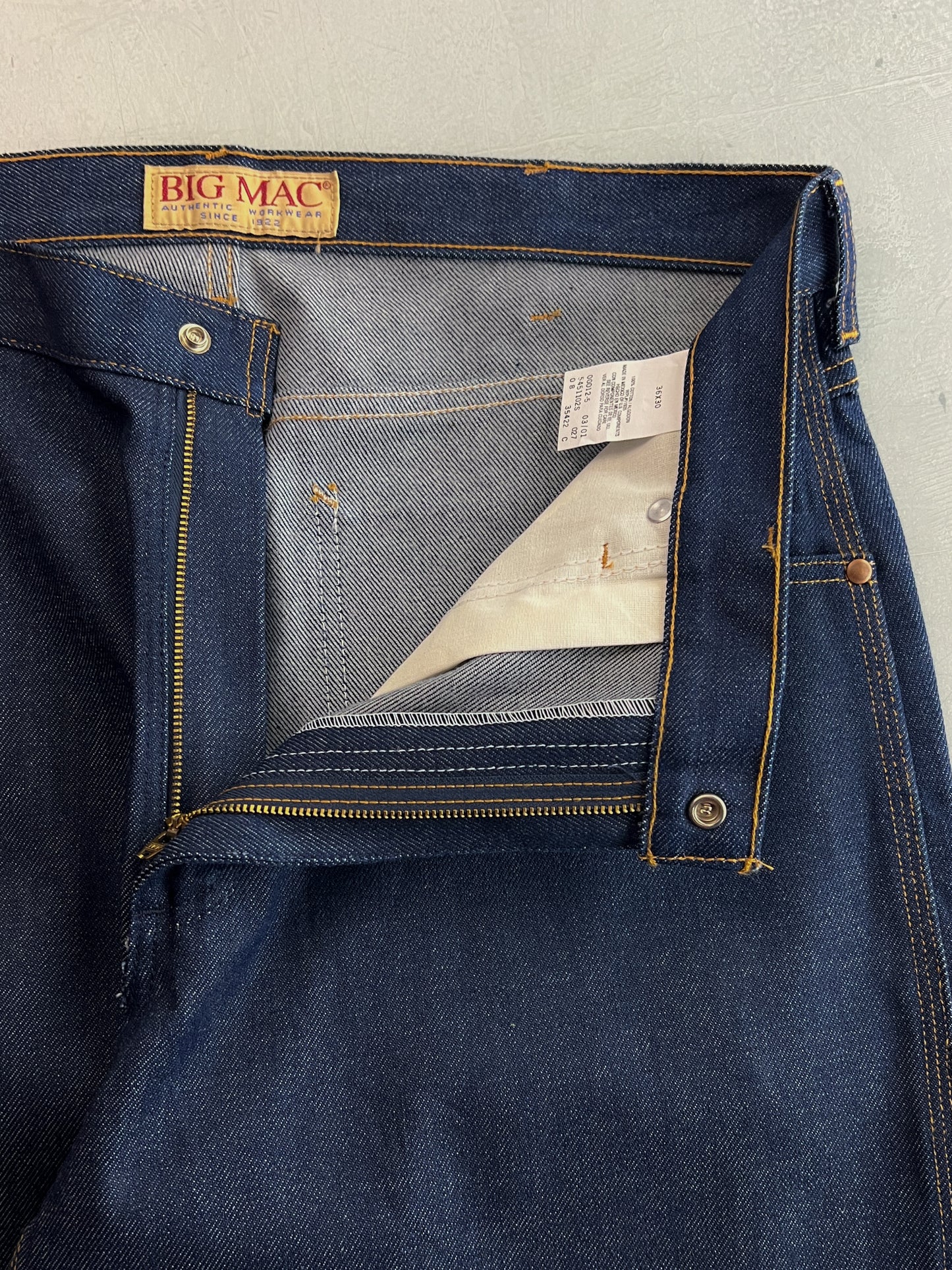 Deadstock Big Mac Denim Carpenters  [36"]