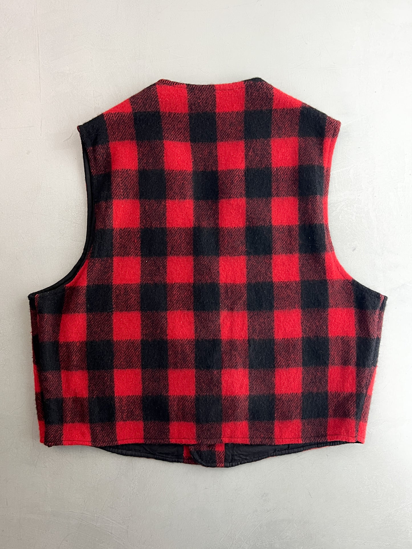 Buffalo Plaid Wool Vest [L/XL]