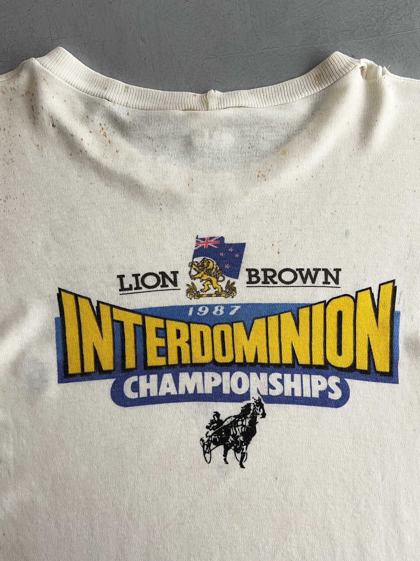 Thrashed Lion Brown Beer Tee [M]