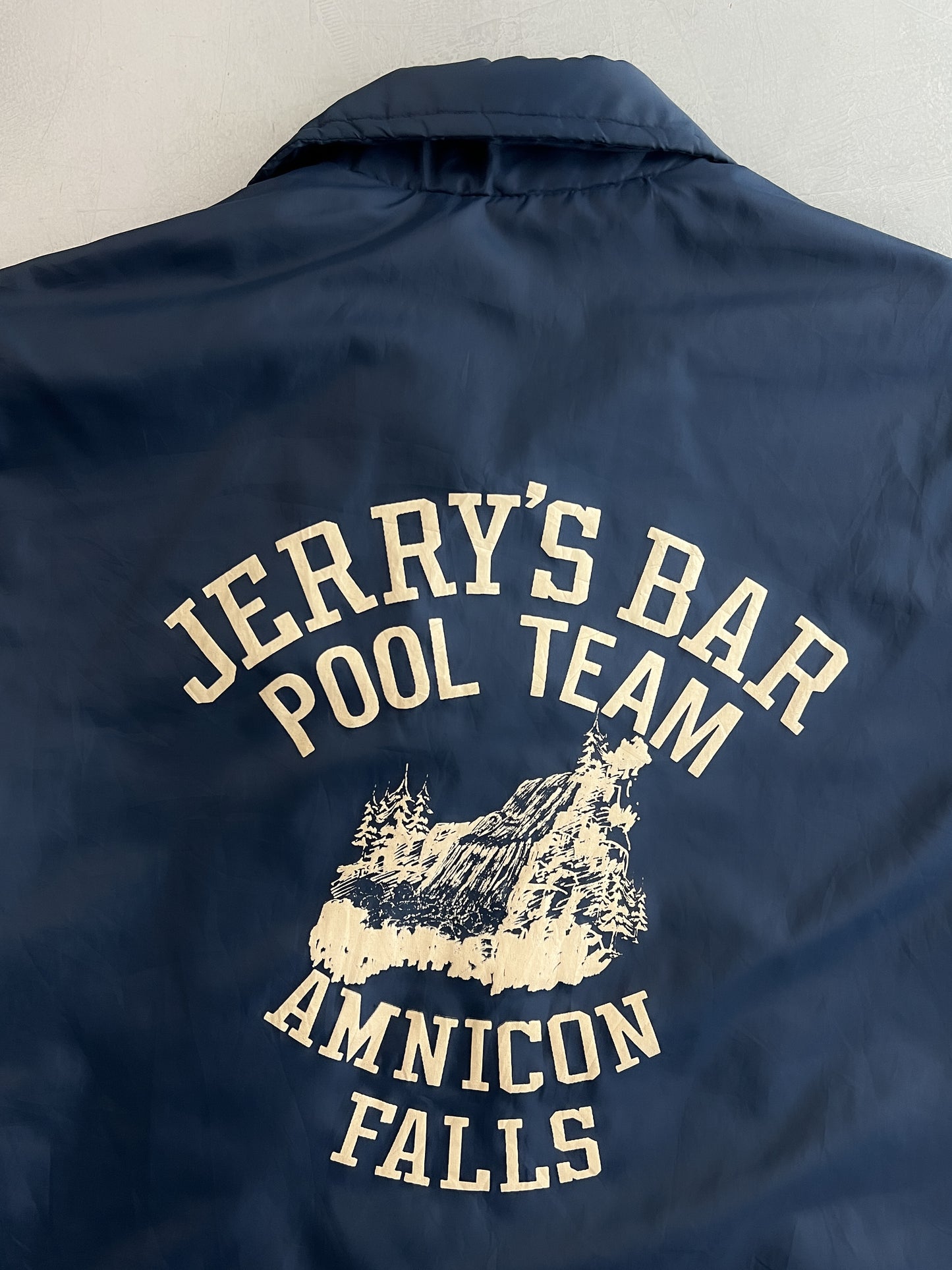 70's/80's Jerrys Bar Pool Team Lined Nylon Windbreaker [S]