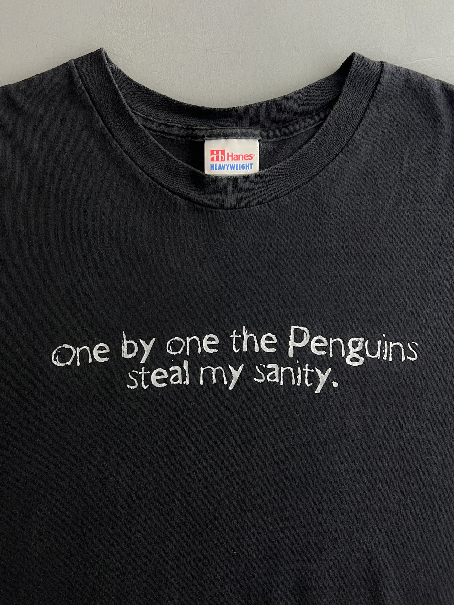 1990's The Penguins Steal My Sanity Tee [XXL]