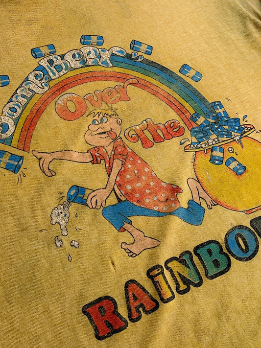 1980's Paper Thin "Some Beer Over The Rainbow" Tee [M]