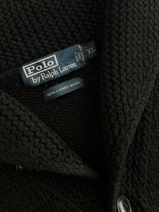 Lambs Wool Polo R.L Shawl Collar Cardigan [XL]