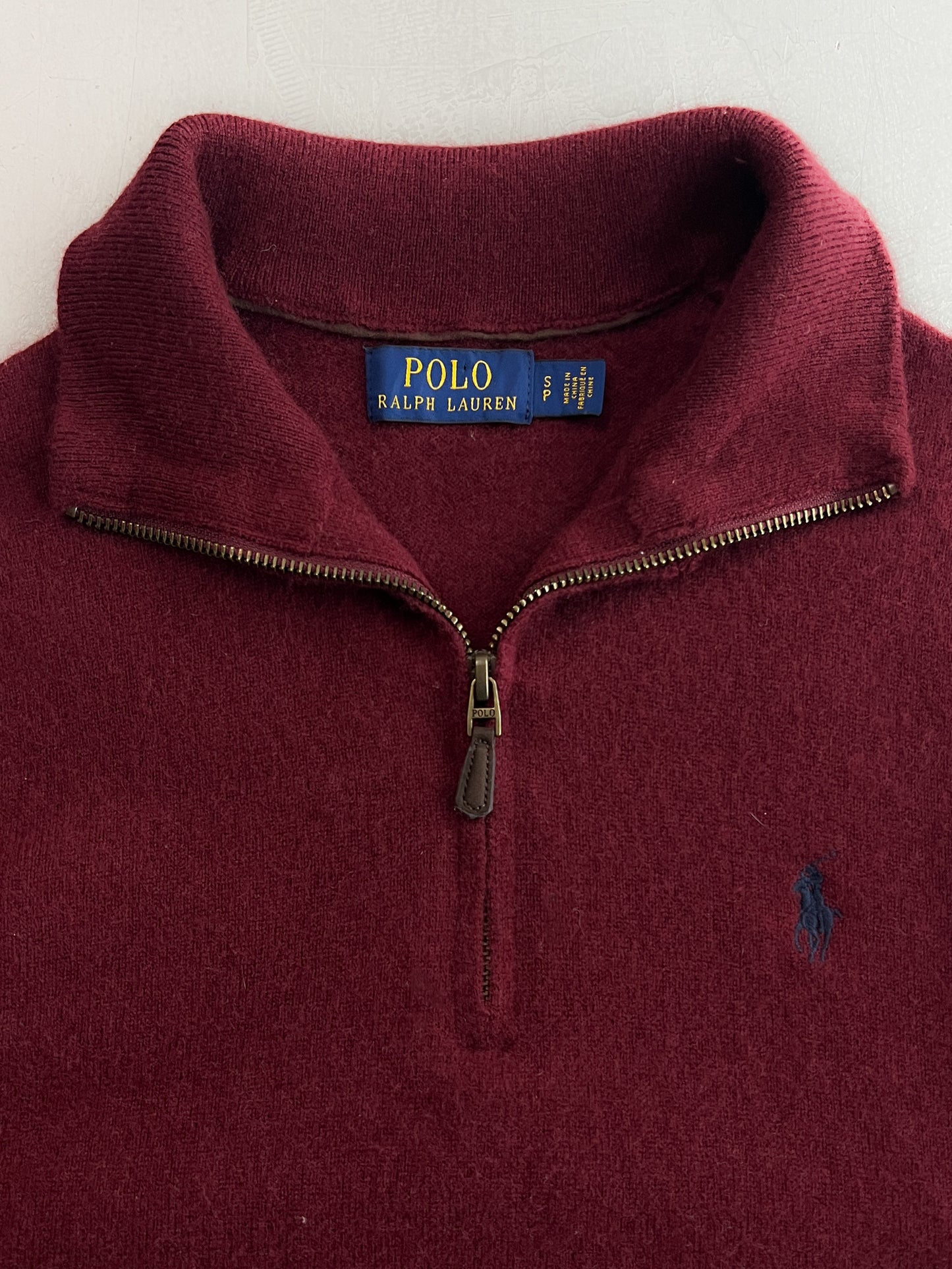 Polo R.L Quarter Zip Cashmere Sweater [S/M]