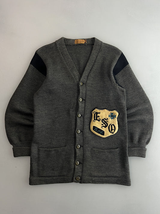 40's/50's Logan Knitting Mills Letterman Cardigan [L]