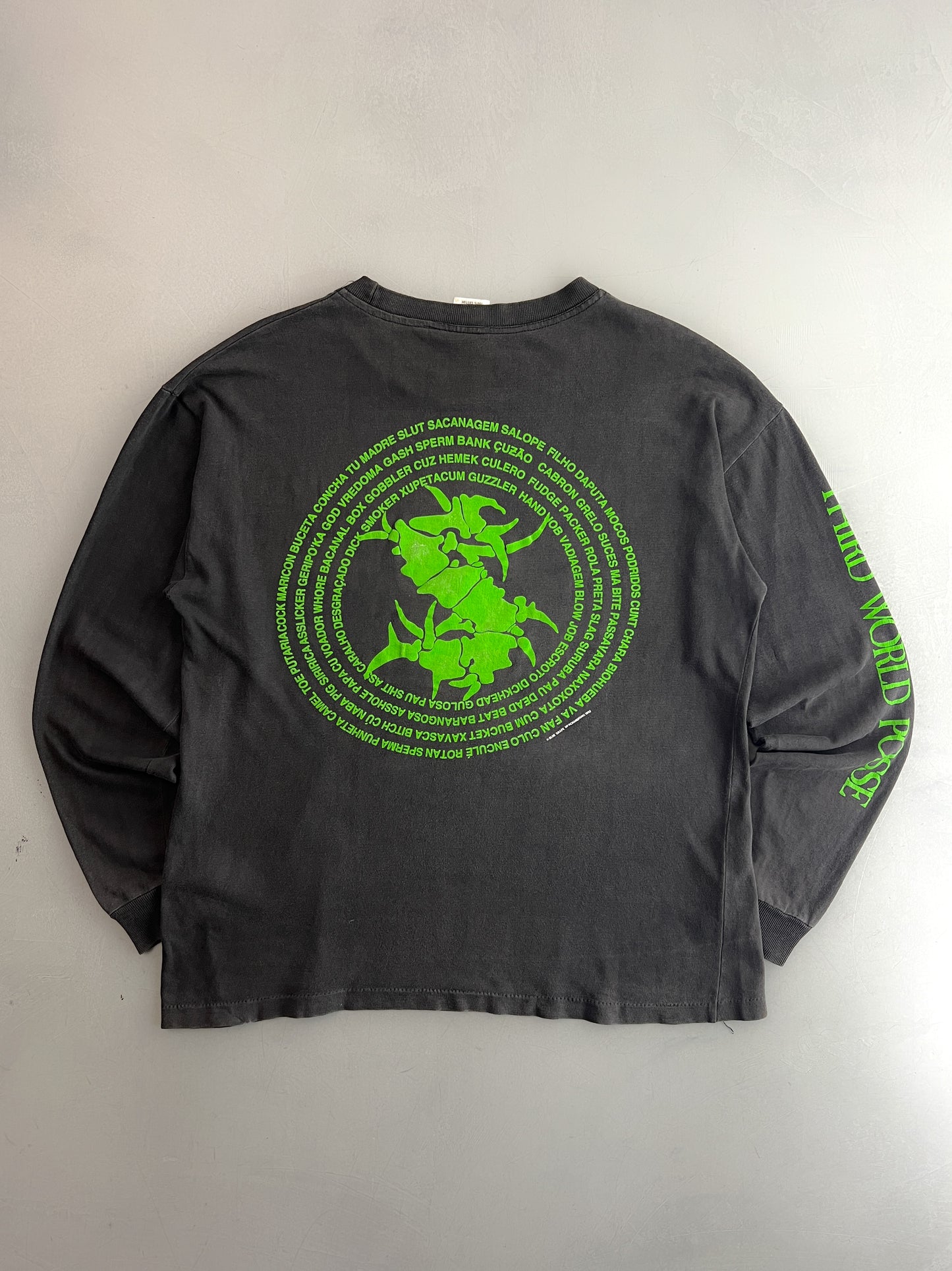 '92 Sepultura "Third World Posse" Long Sleeve Tee [L]