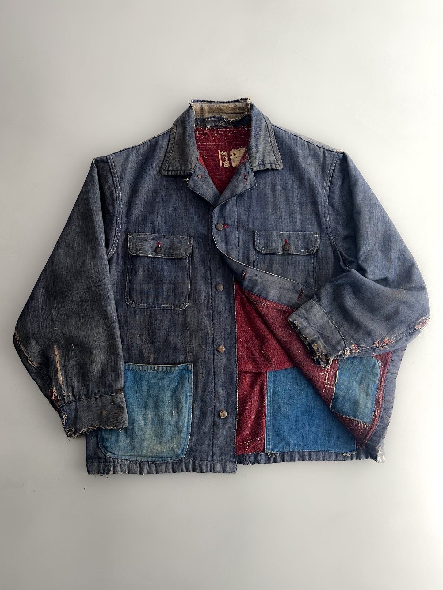 60's/70’s Thrashed J.C Penny Big Mac Denim Chore Jacket [L/XL]