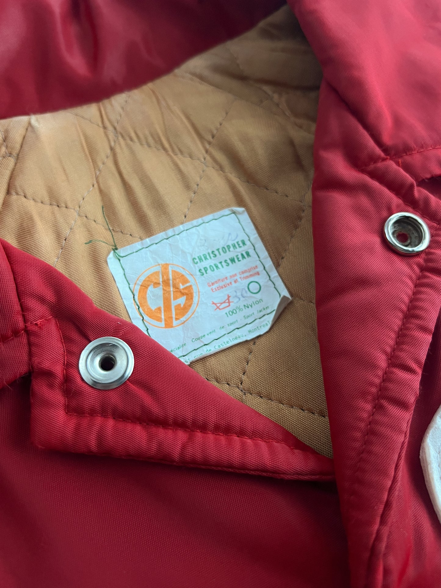 1970's Nylon Varsity Jacket [XS-S]