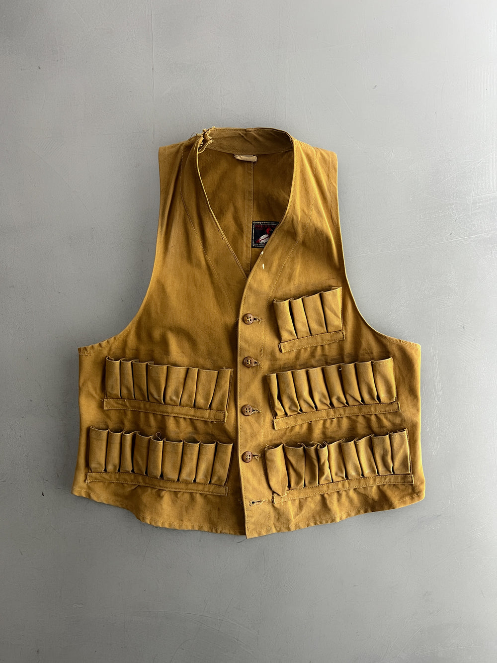 1950's Cartridge Loop Red Head Hunting Vest [S/M]