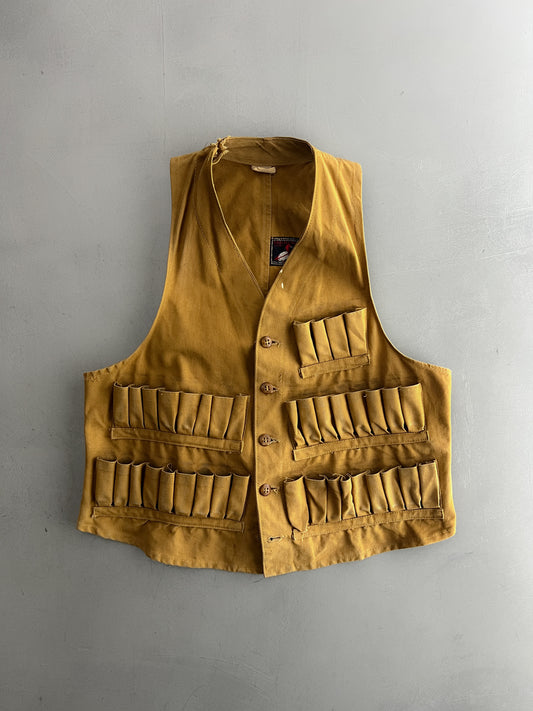1950's Cartridge Loop Red Head Hunting Vest [S/M]
