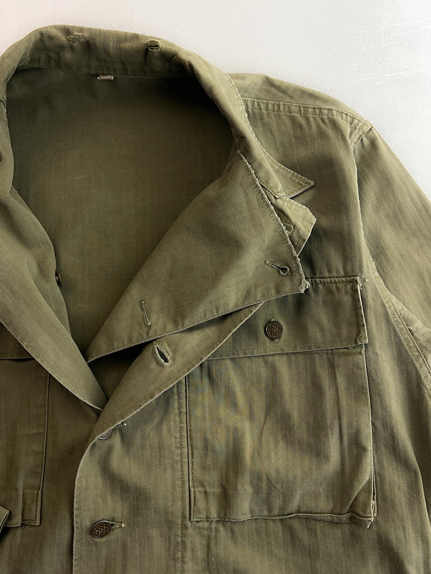 40’s/50’s US Military 13 Star H.B.T Utility Jacket [L]