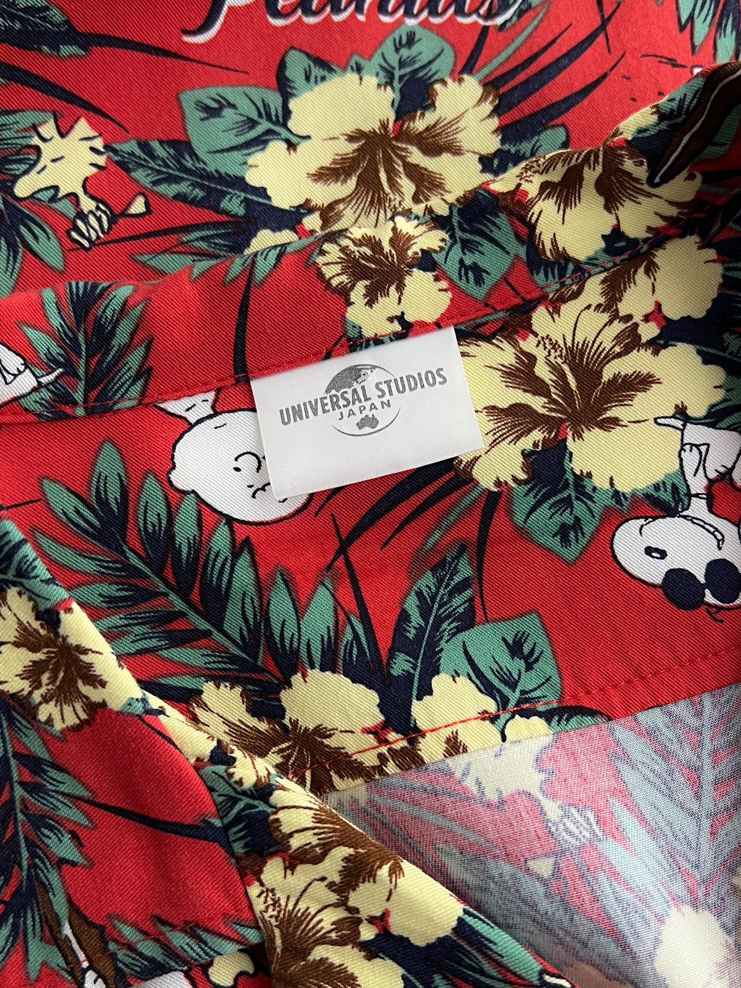 Snoopy Loop Collar Hawaiian Shirt [M]