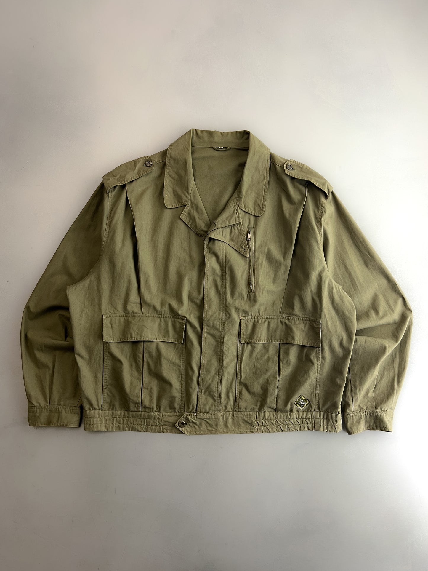 1980's Ivy Oxford Cotton Jacket [XL]
