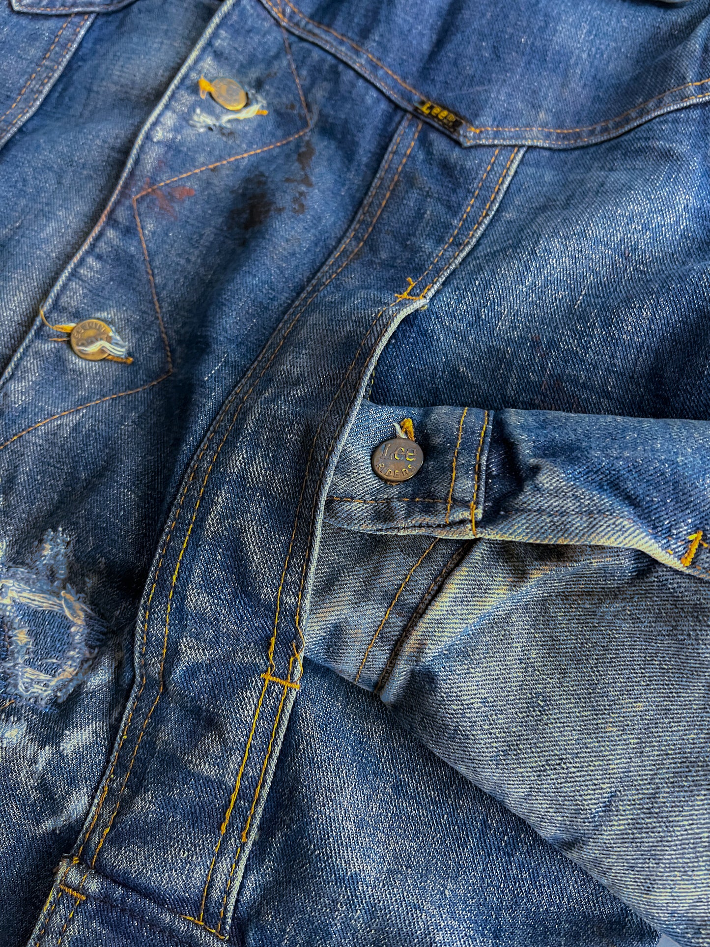 1970's Lee Storm Rider Denim Ranch Coat [M]