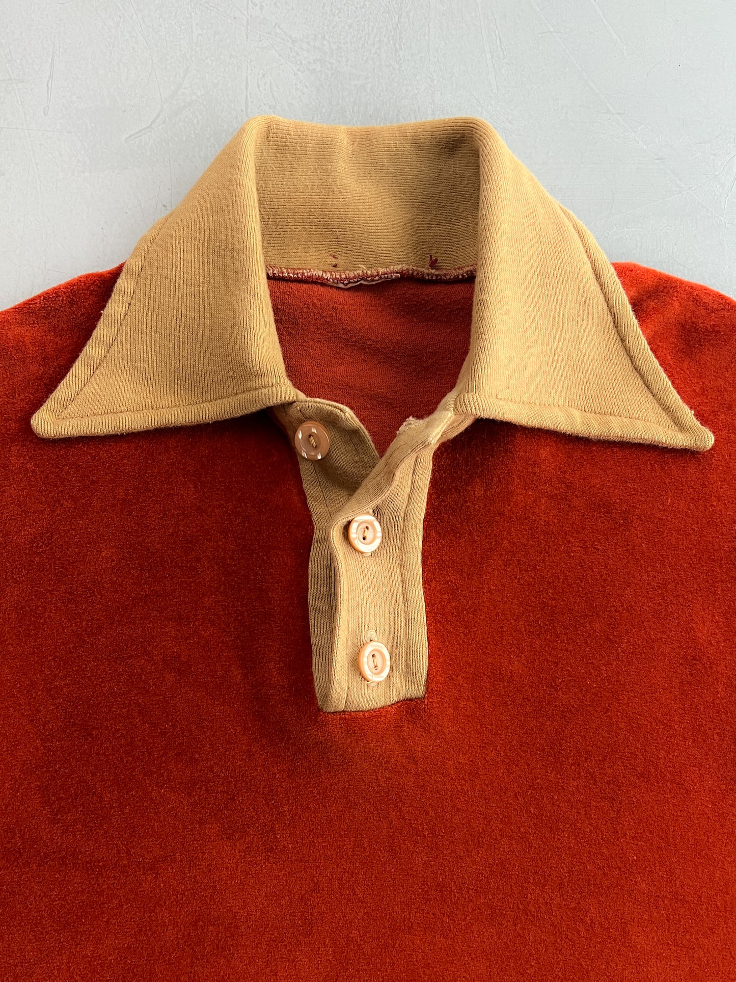 1970's Two Tone Velour Sweatshirt [M/L]