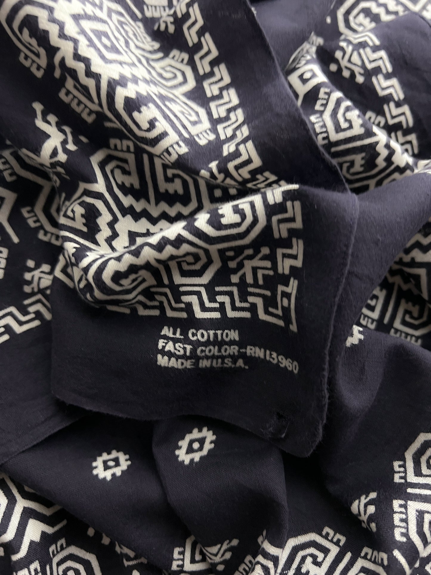 Fast Colour Selvage Bandanna