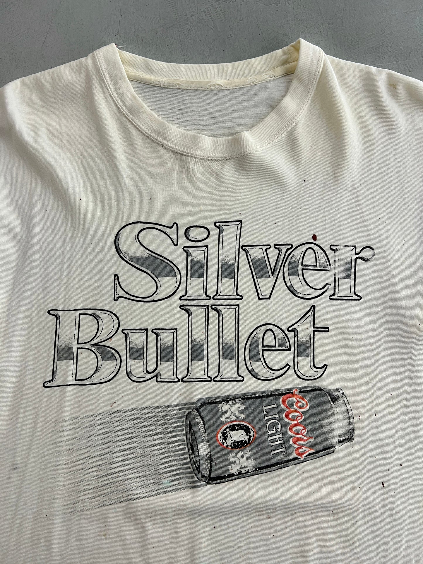 Thrashed Coors Light Silver Bullet Tee [M/L]