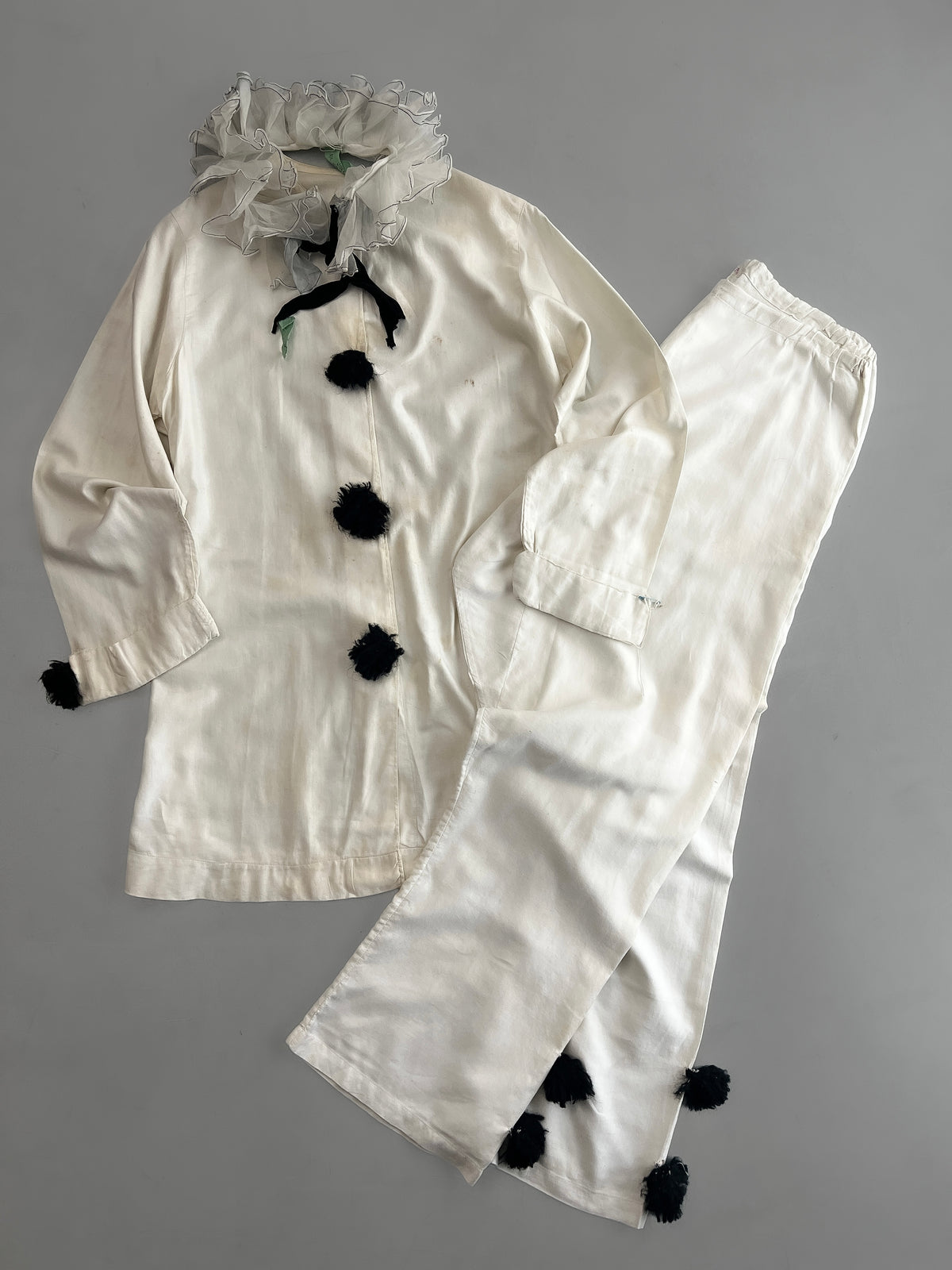 Late 1800's French Pierrot 2 Piece Set [M/L]
