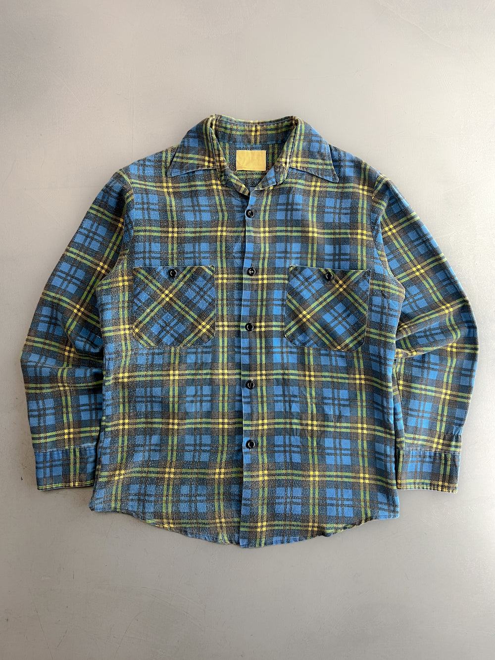 1970's Faded Cotton Flannel [S/M]