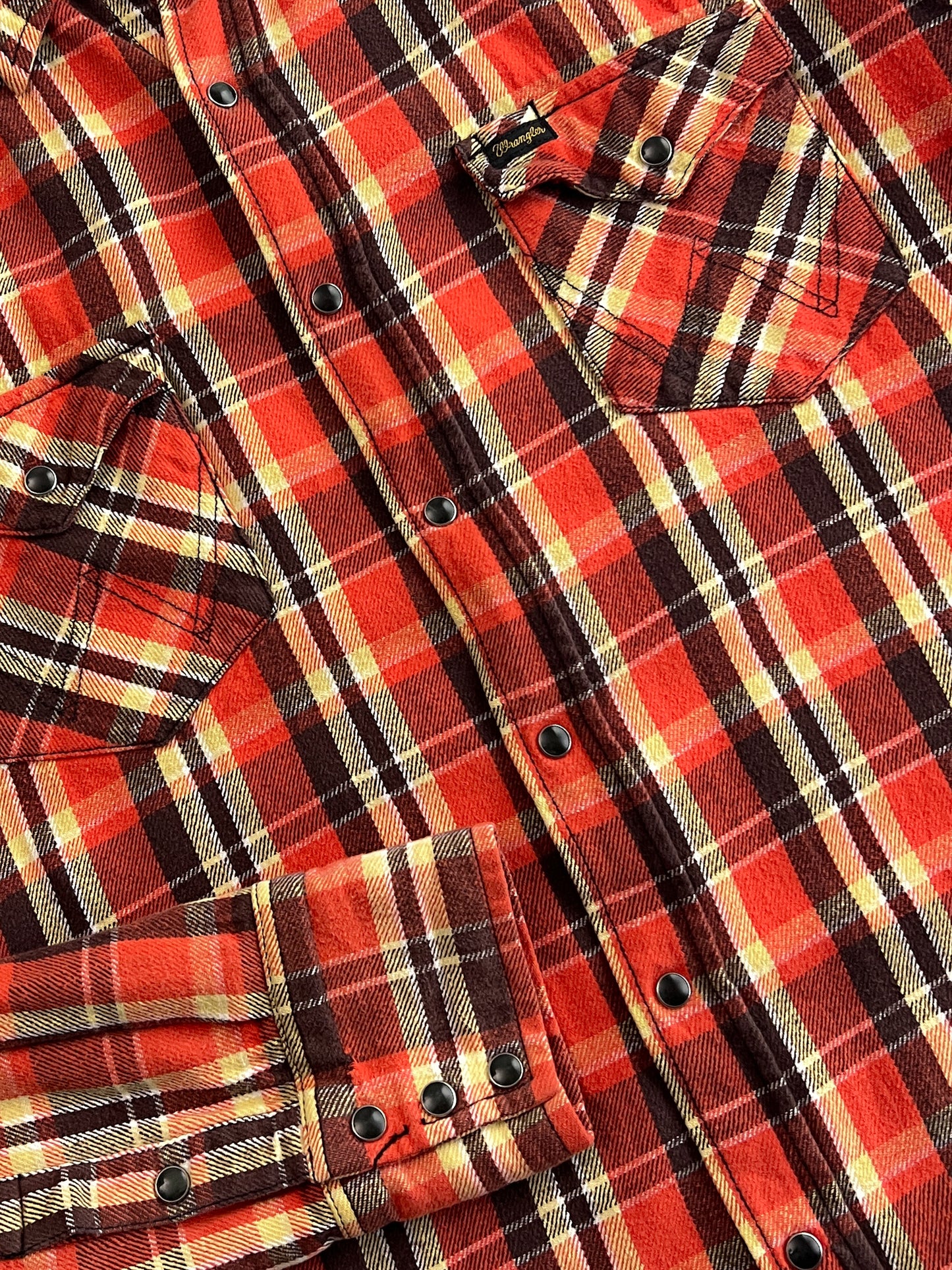 1970's Wrangler Pearl Snap Cotton Flannel [M]
