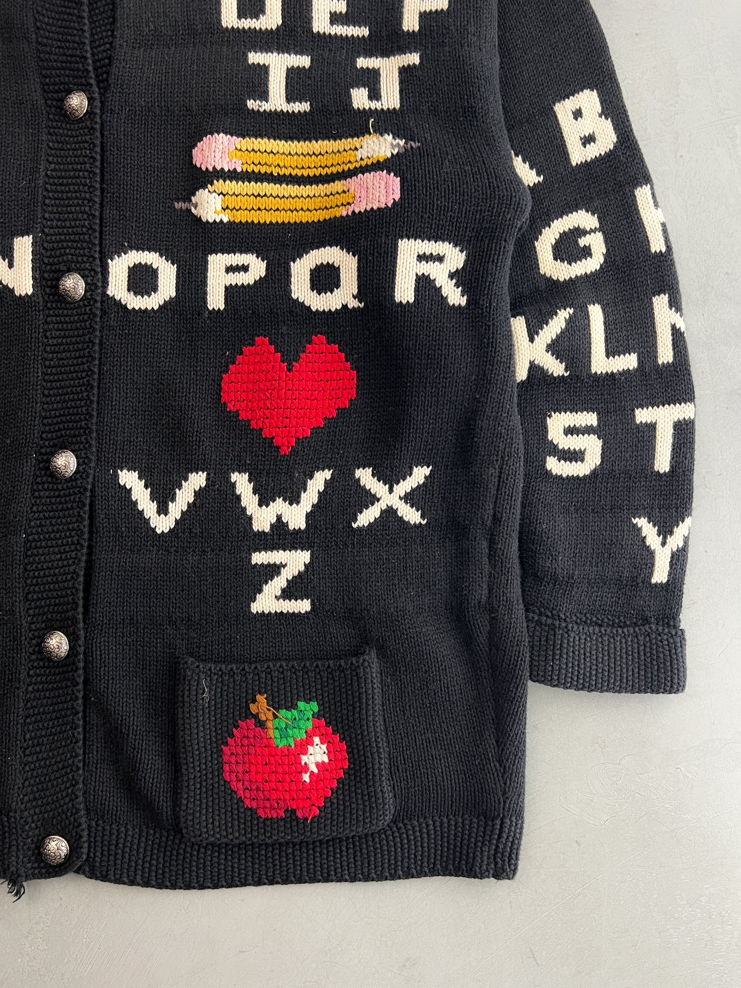 1990's Eagles Eye Alphabet Knit [M]