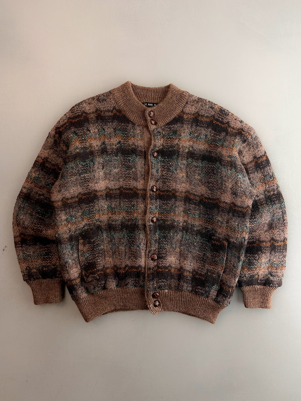 Chunky Italian Wool/Mohair Cardigan [L]