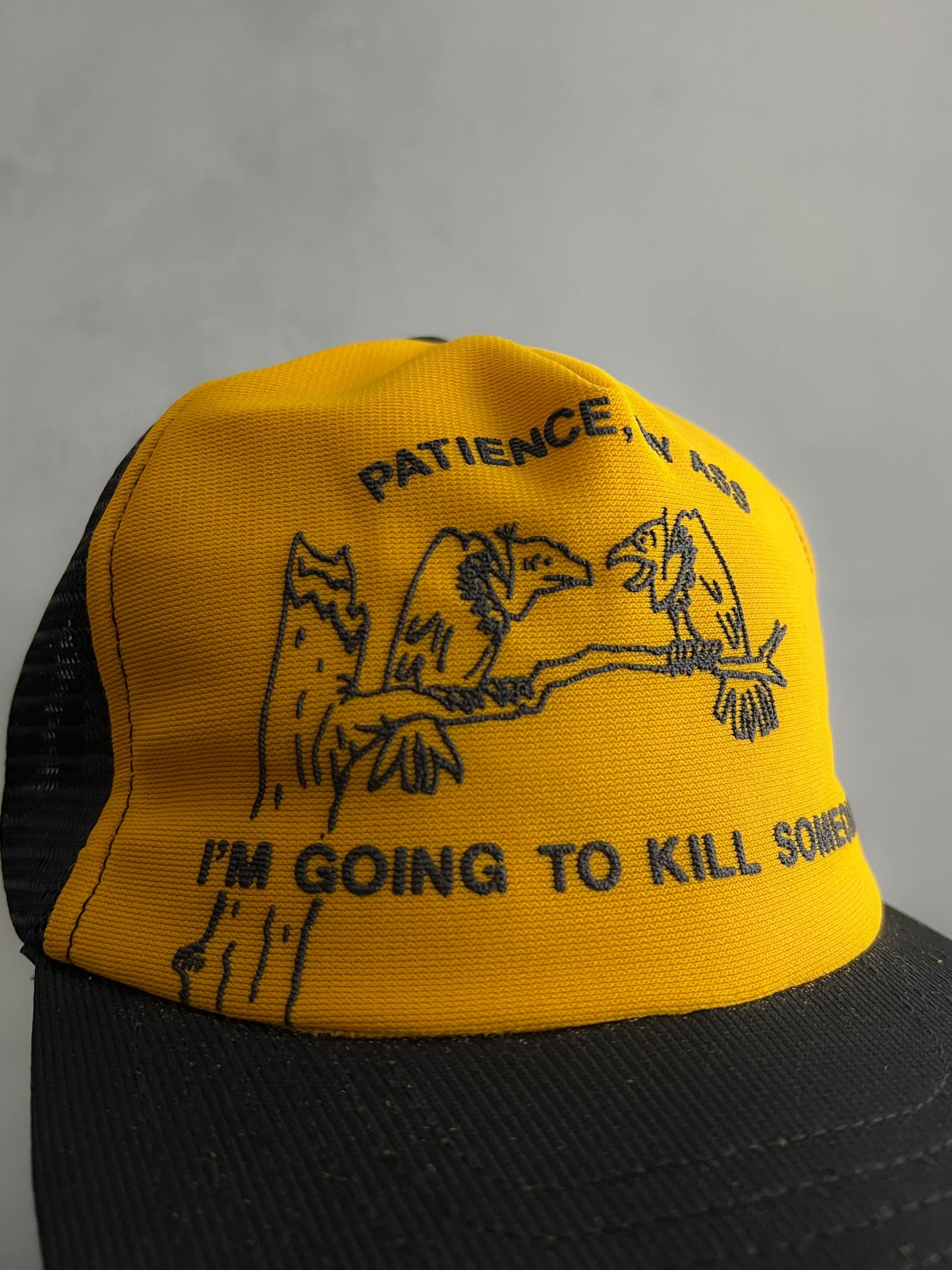 'Patience, My Ass' Slogan Trucker Cap