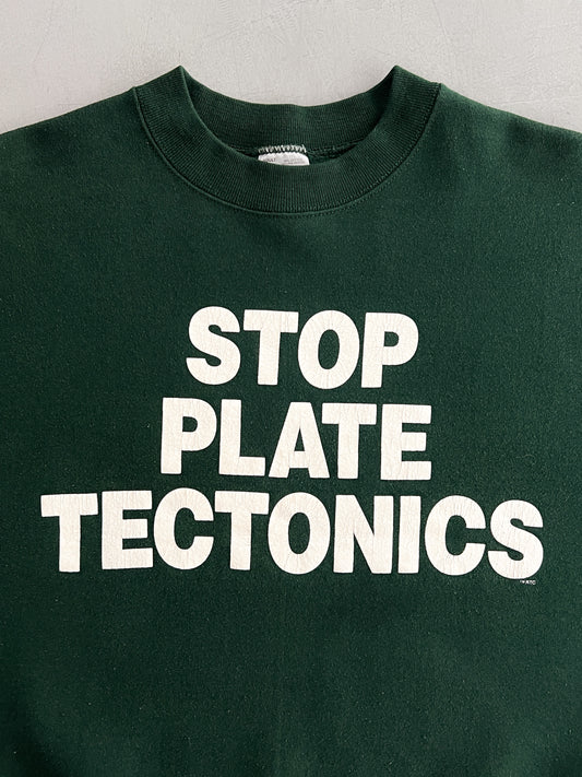 1990's Stop Plate Tectonics Sweatshirt [L]