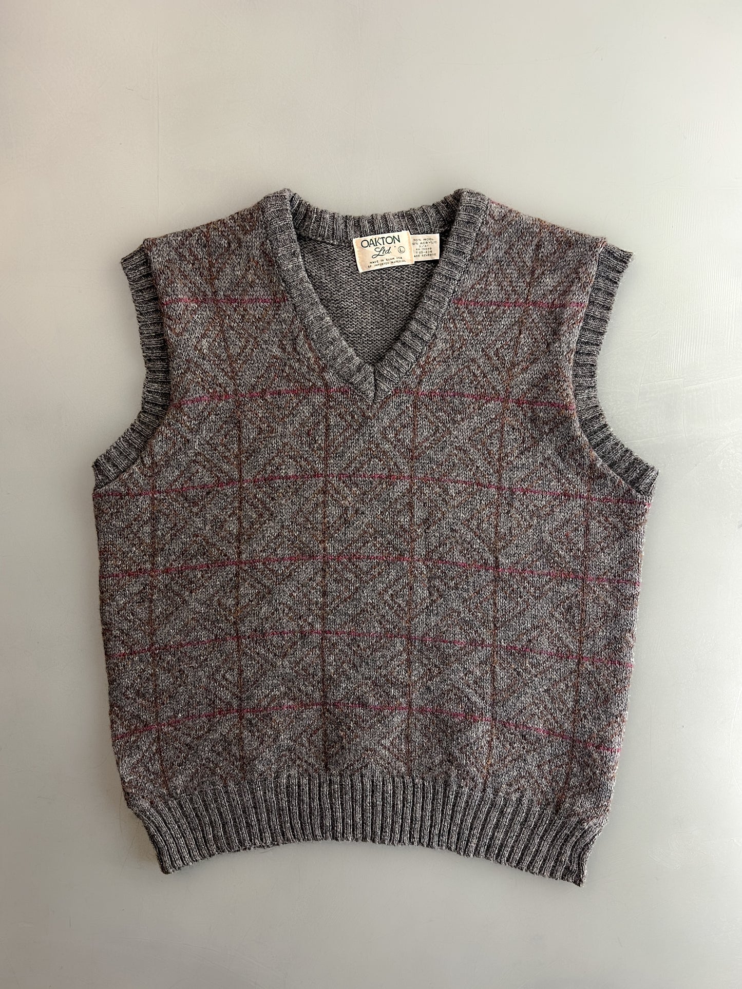 1960's Oakton Ltd Knit Vest [M/L]