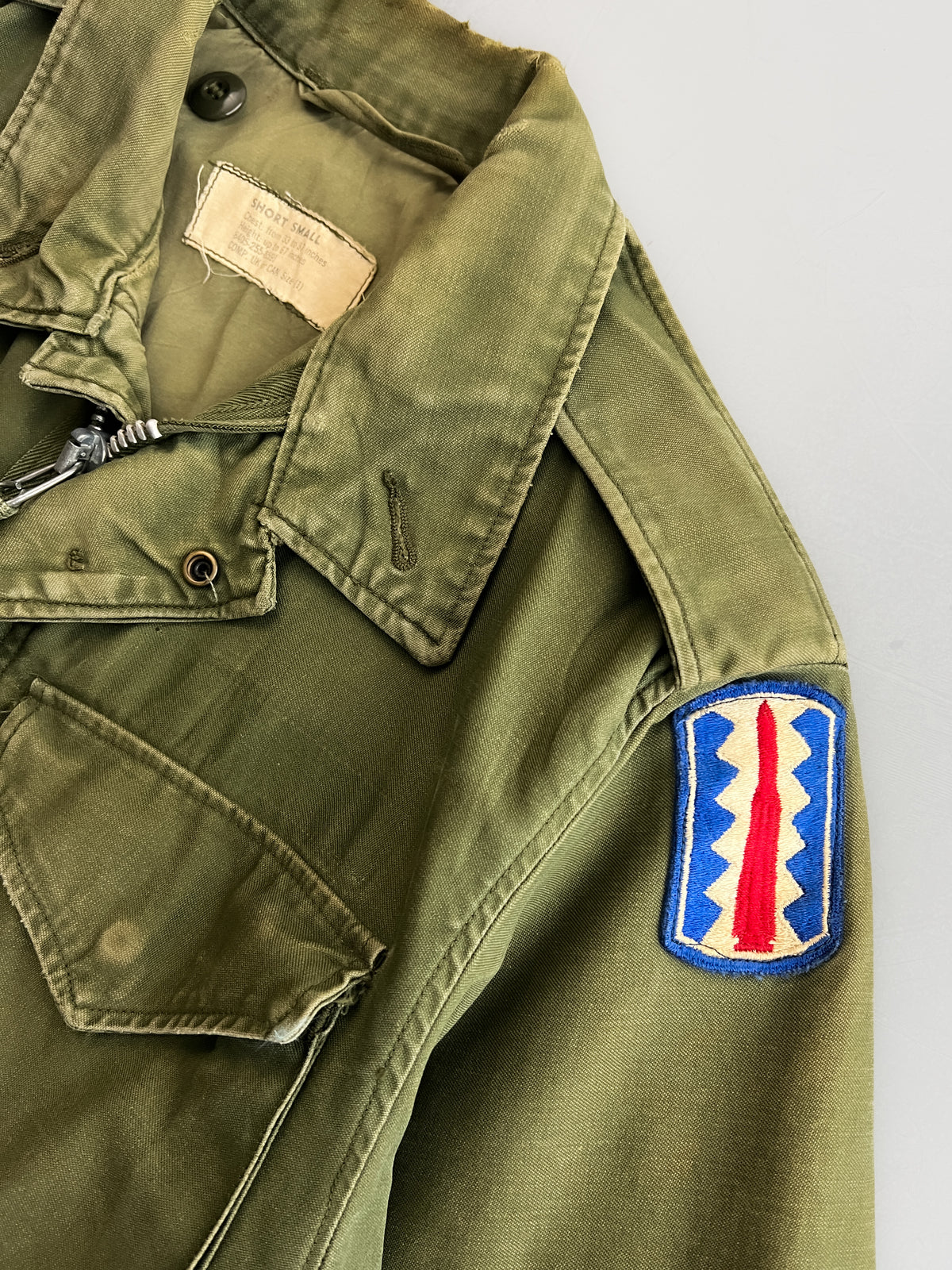 1960’s U.S. Army M-1951 Field Jacket – 196th Infantry Brigade [S/M]