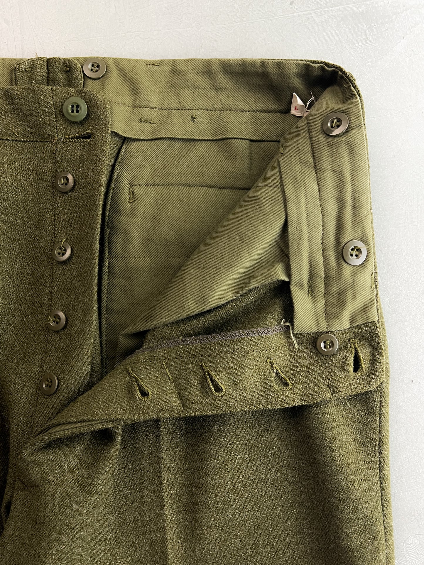 1960's French Army Wool Trousers [32"]