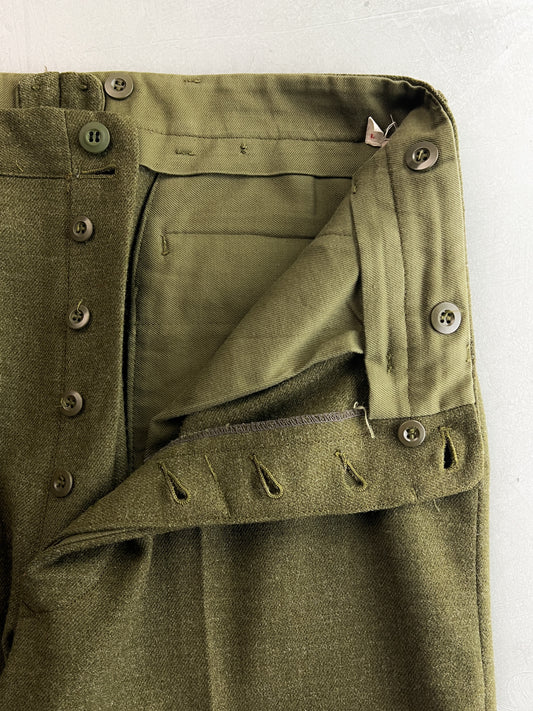 1960's French Army Wool Trousers [32"]