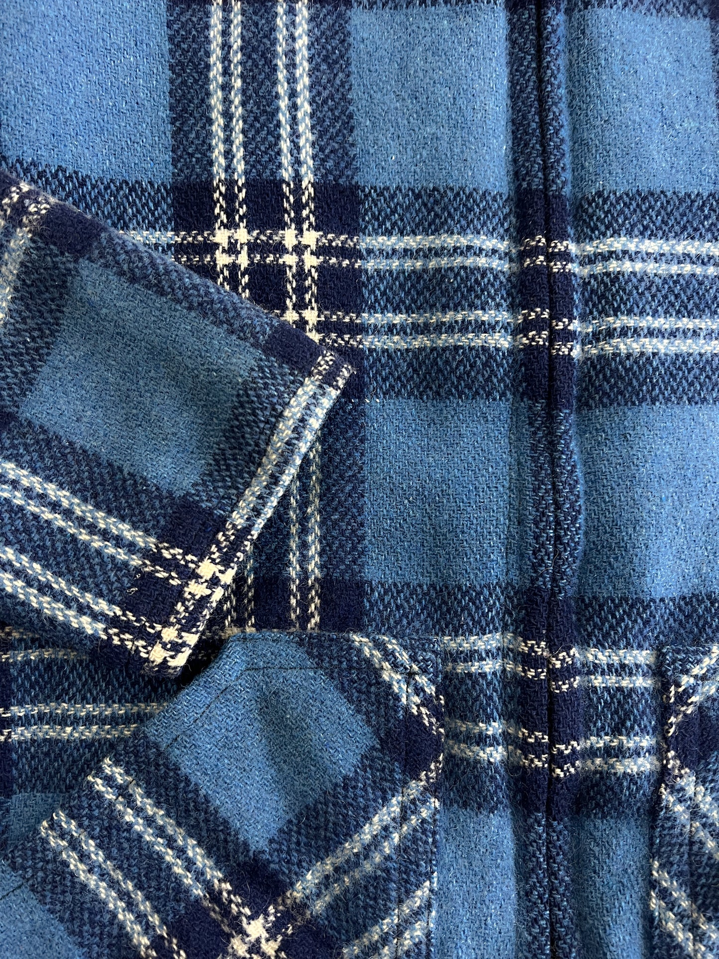 1970's Harris Tweed Plaid Zip Up [M]
