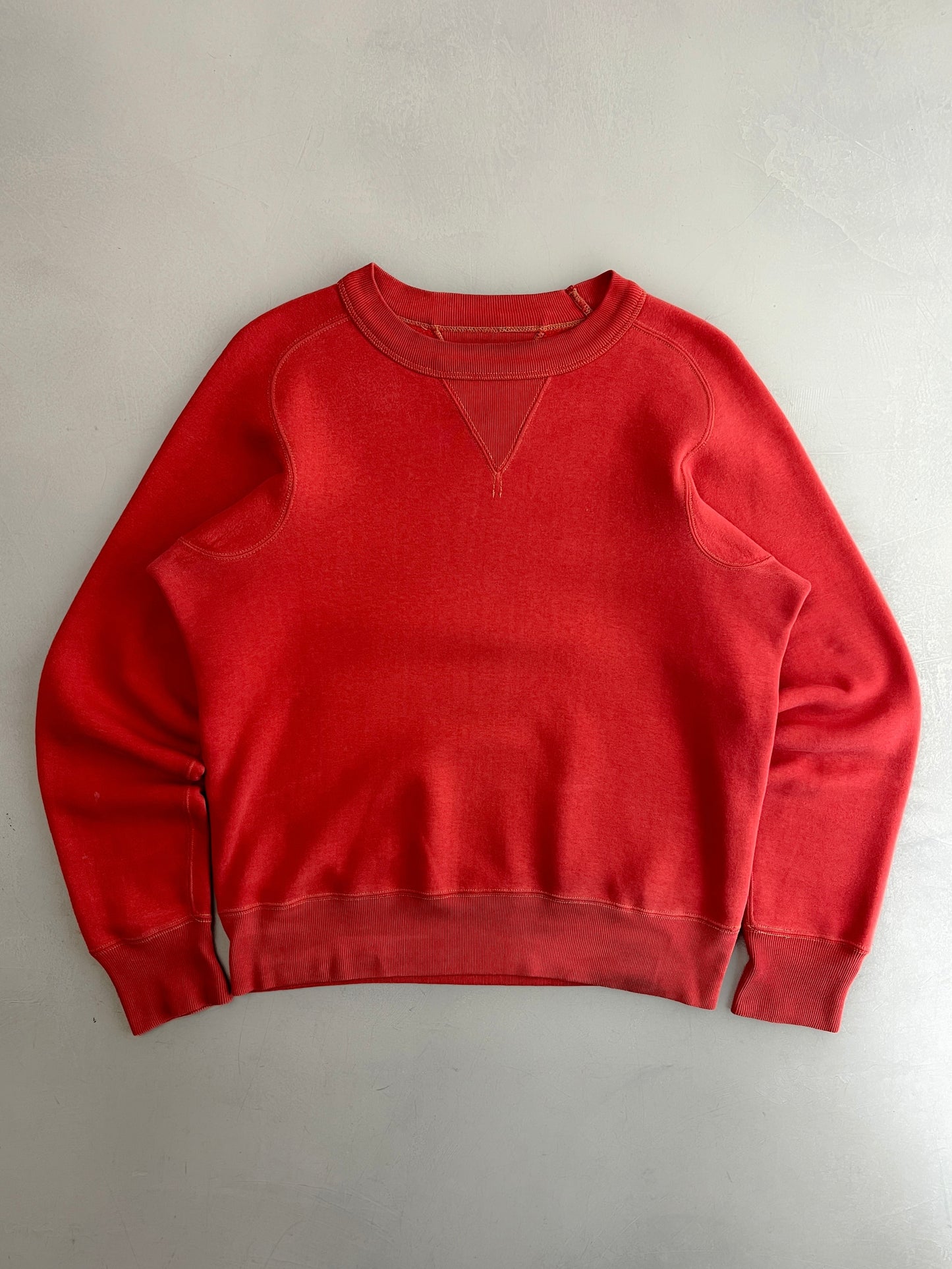 1950's Style Double V Freedom Sleeve Faded Sweatshirt [M/L]