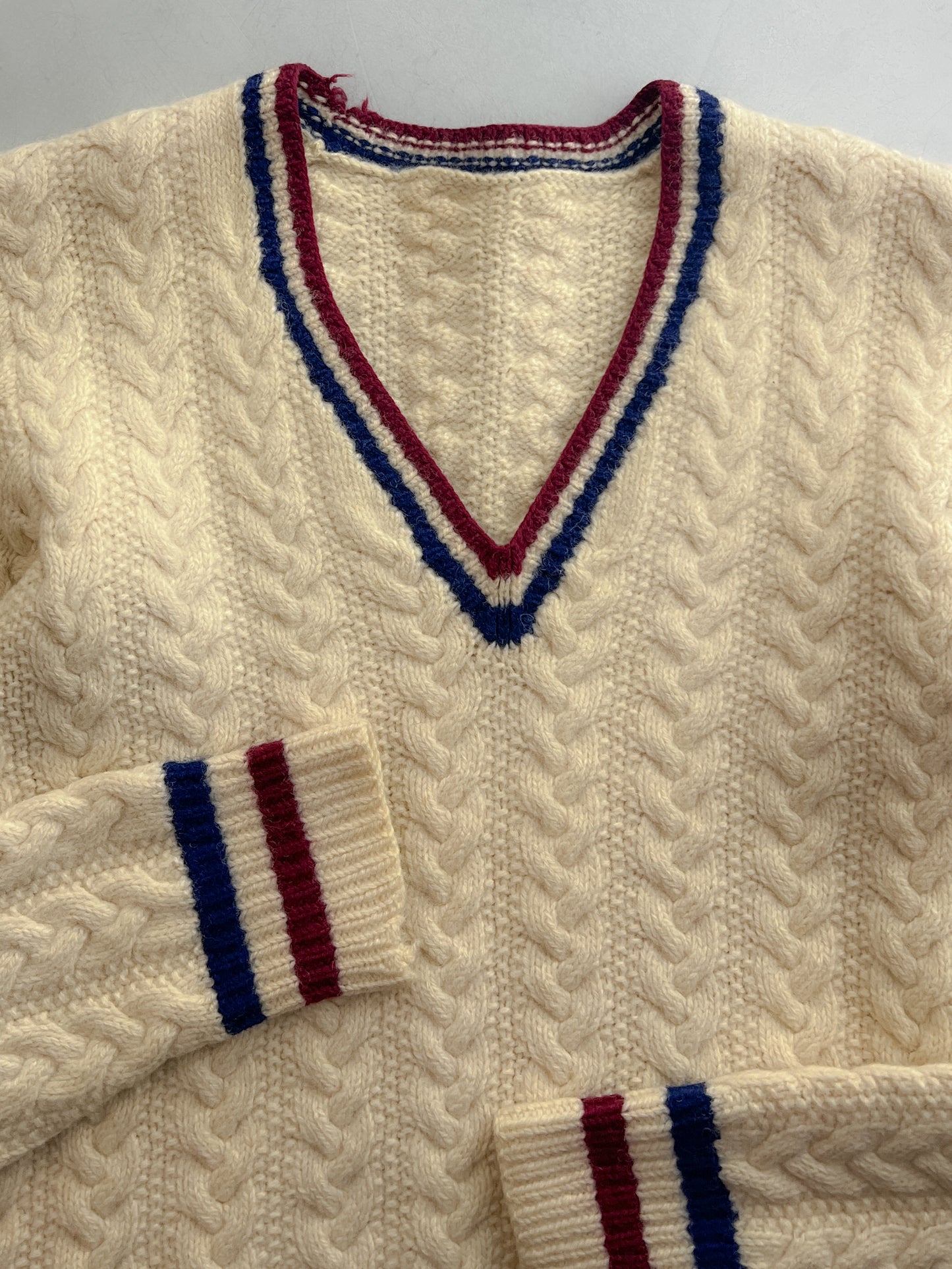 1960's Cable-Knit Cricket Sweater [XS]