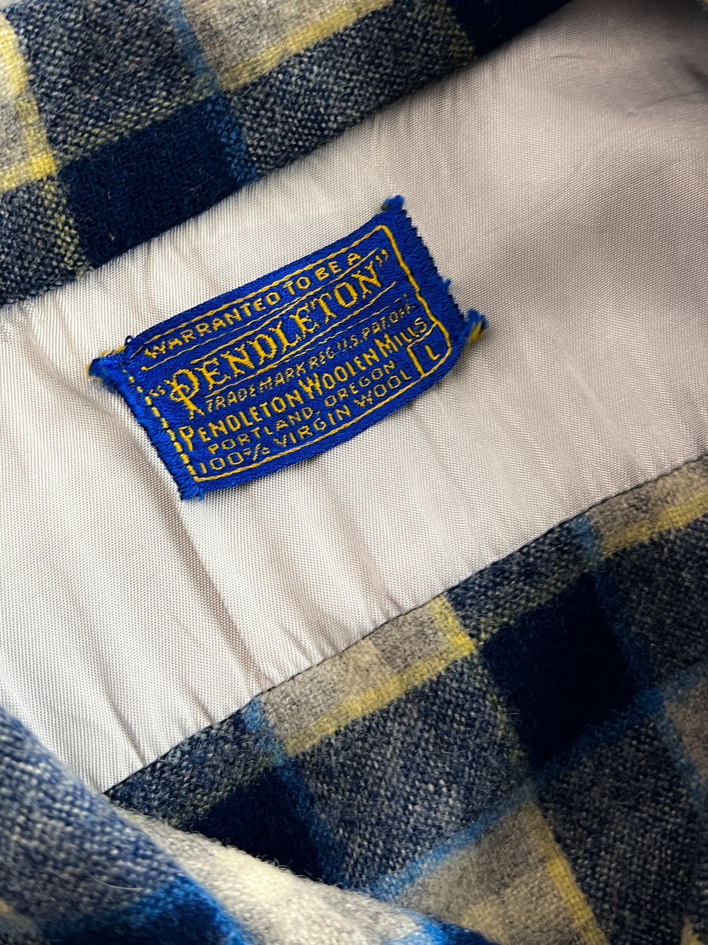 1960's Pendleton Loop Collar Flannel [M]