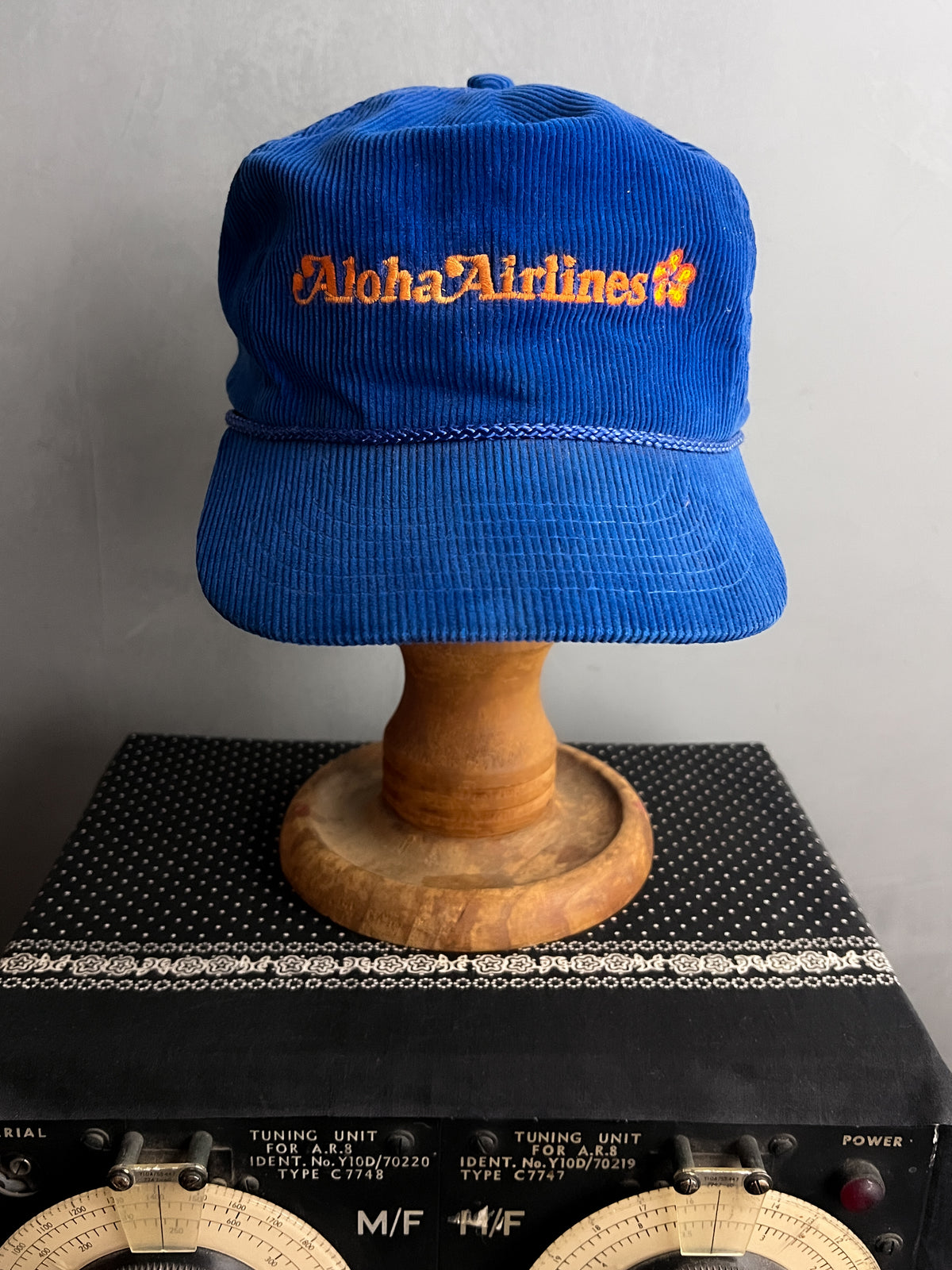 Aloha Airlines Cord Trucker Cap