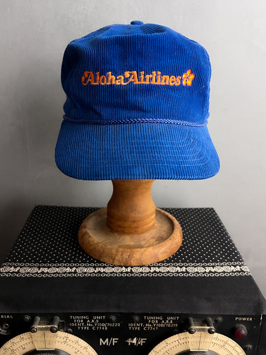 Aloha Airlines Cord Trucker Cap